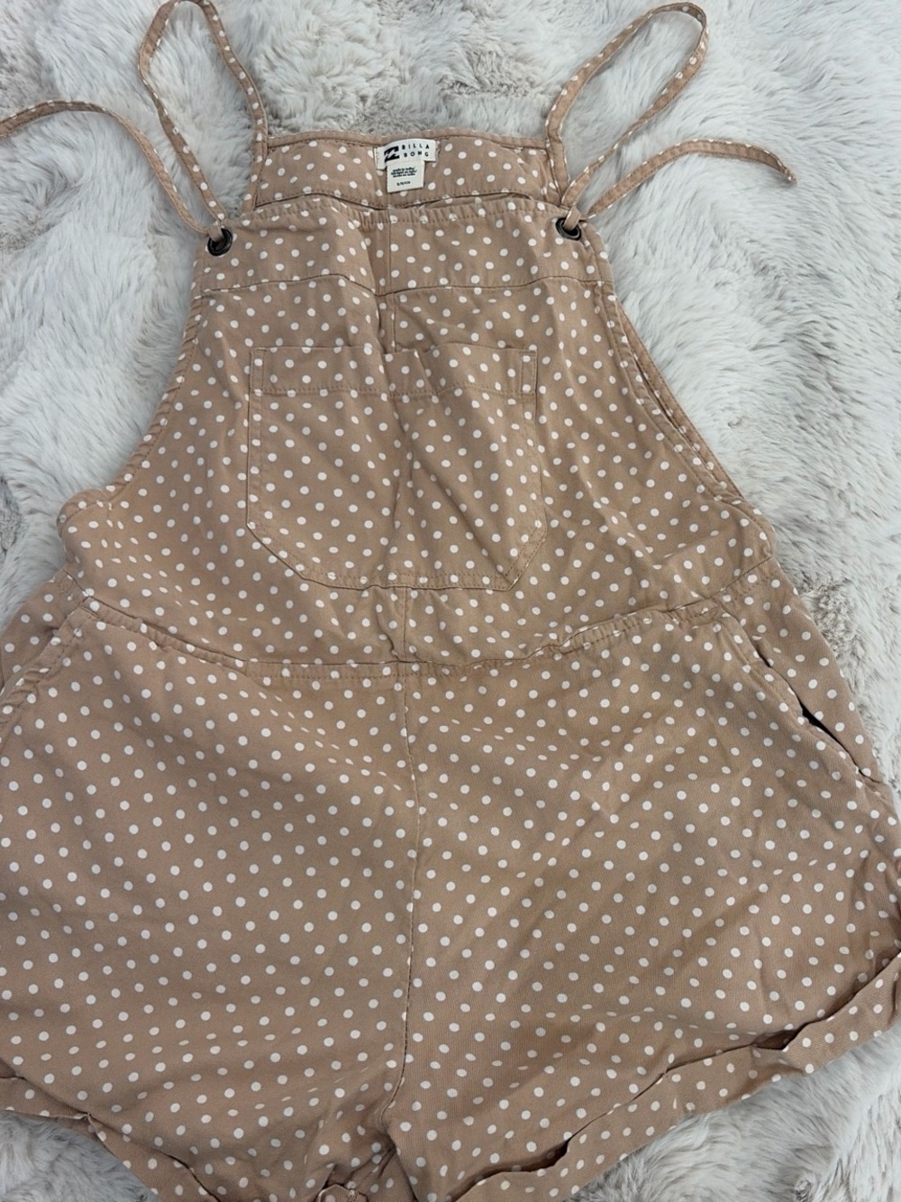 Billabong Tan Polka Dot Women’s Footie Romper